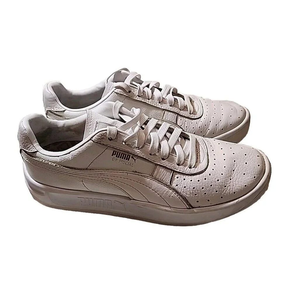 Puma Mens Shoes Sneakers GV Special Plus 366613 01 White Athletic‎ US Size 8 M